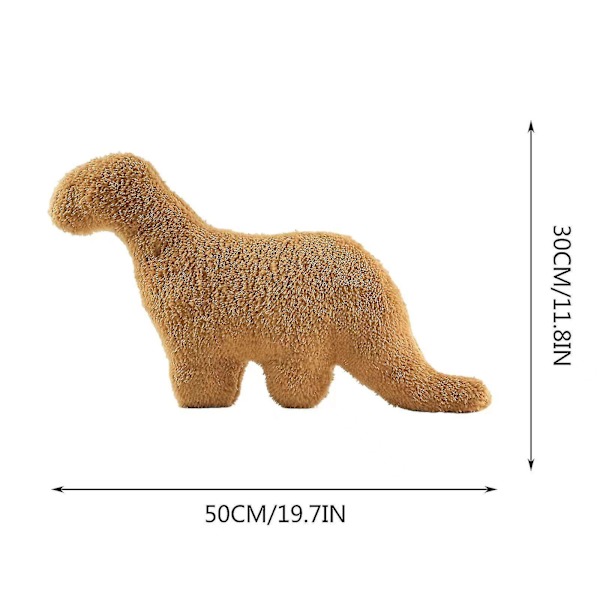 Dino Nugget Kudde, Söt Dino Nugget Decor, Chicken Nugget Kudde Plysch för påsk Födelsedagsdekorationer, Present för barn Triceratops