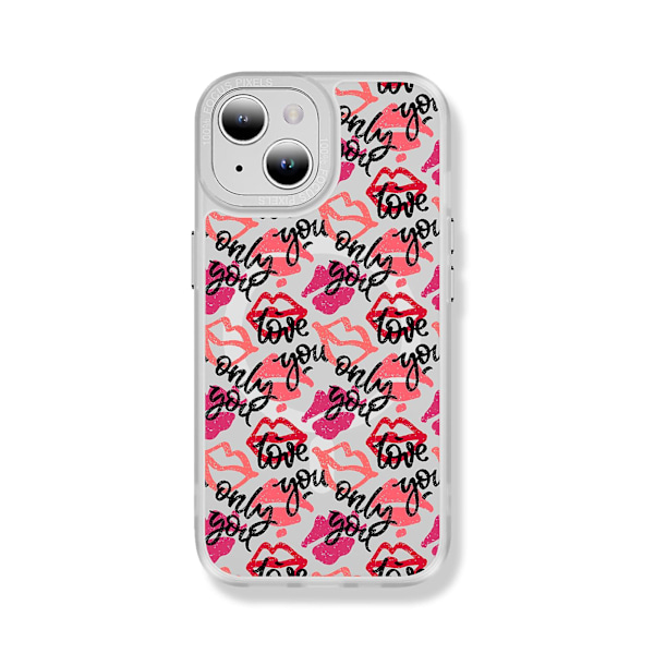 Creative Painted Pattern Matte Hudvänlig Magsafe magnetiskt phone case Lämplig för Iphone och andra modeller Style F Transparent Svart Ypcx