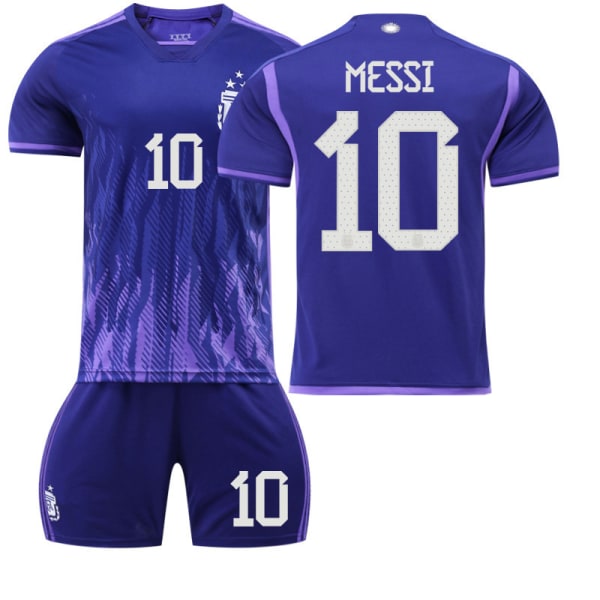 22 Argentina tröja Borta nr 10 tröja Messi #M