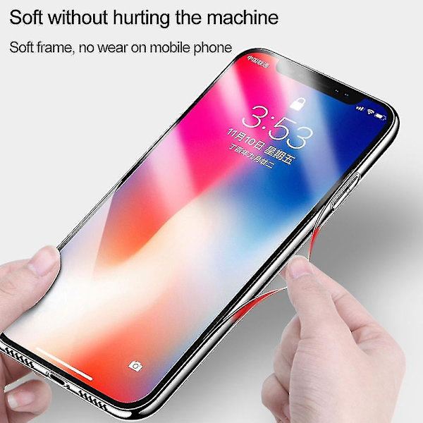 9h härdat case för Iphone X Tpu ram Repsäkert genomskinligt phone case null none