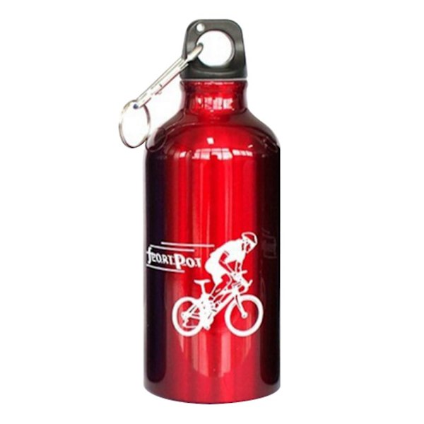 500ml Utomhussport Cykling Bärbar aluminiumlegering dricksvattenflaska kopp Silver