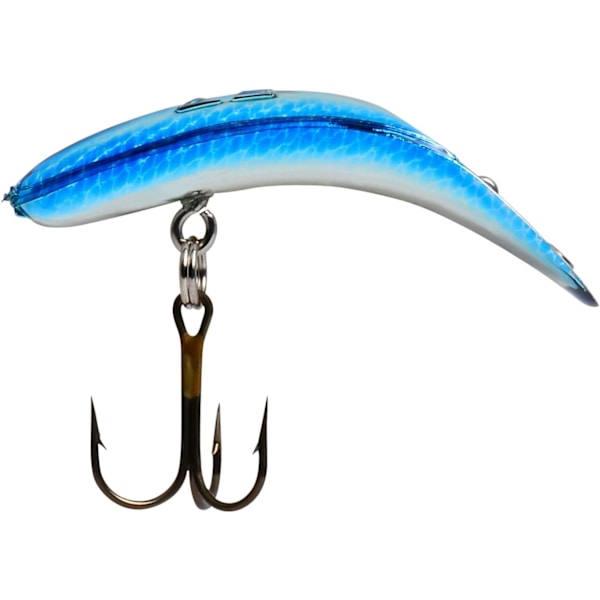 Yakima Bait Flatfish F-5 High Action Plug Metallisk silverblå skala