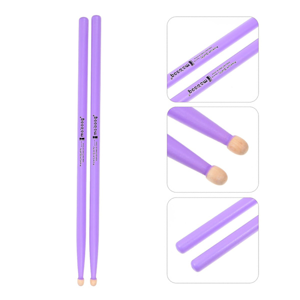 2 par luftarmatur 5a trumpinnar Set Trumpinnar Trä trumpinnar Trä trumpinnar Purple 1.43X40.6CM