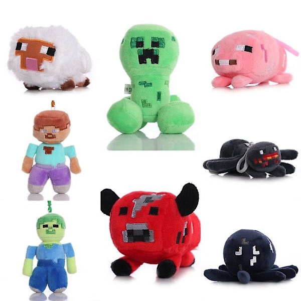Minecraft Zombie Steve Coolipa Game Perifer docka 15cm