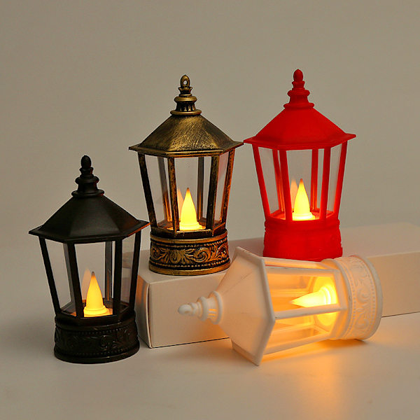 Pagoda Wind Lantern Ramadan påsk dekoration svart