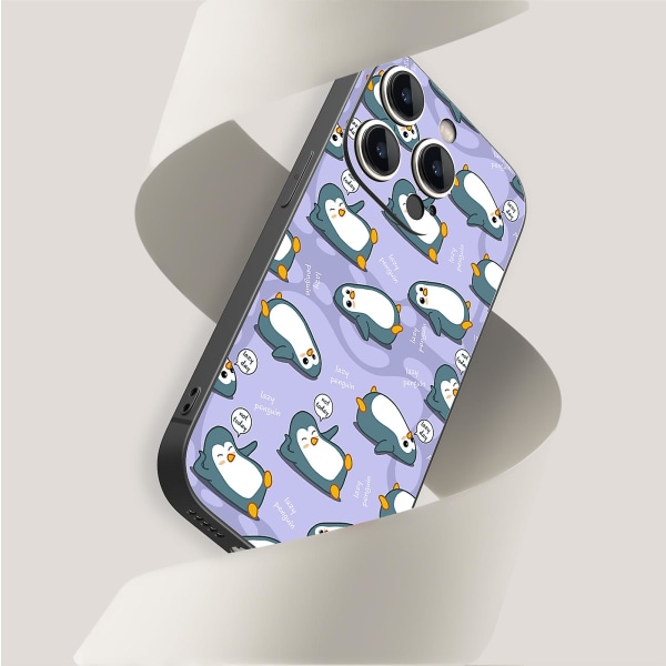 Creative Cartoon Tpu Gummi Stötsäkert Phone case För Iphone 15 Case Series Stil E Vit Ypdt1909