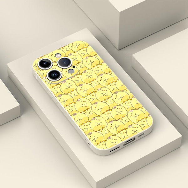 Creative Cartoon Tpu Gummi Stötsäkert Phone case För Iphone 15 Case Series Stil F Vit Ypdt1363