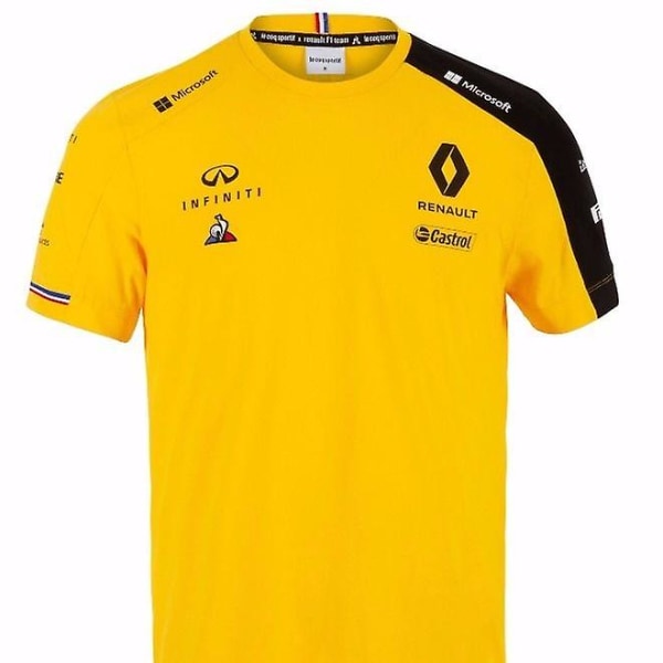 F1 Renault Summer Yellow kortärmad T-shirt med rund hals XXXL