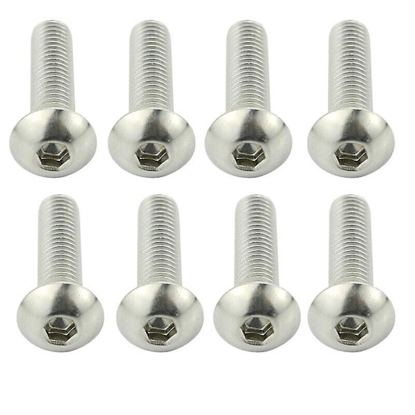 Passar för Honda Vfr800 1998-2001 Vfr 800 Motorcykeltillbehör Komplett komplett kåpa bultar Kit Rostfritt stål kåpa Clips Muttrar Silver
