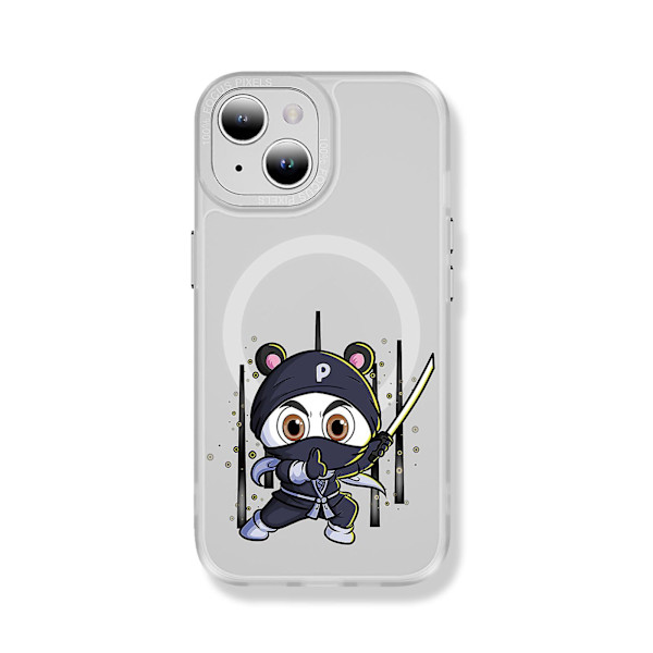 Creative Painted Pattern Matt Magsafe magnetiskt phone case Lämplig för Iphone och andra modeller Style M Transparent Ypcx0158