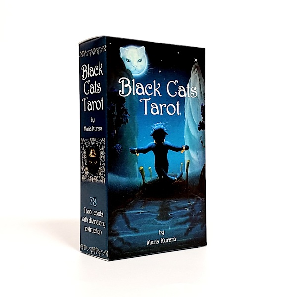 Svart katts Oracle Tarot Card