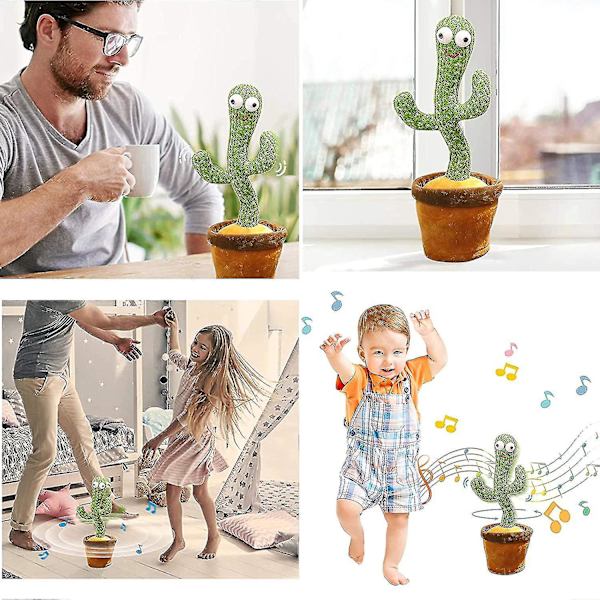 Dansa prata Repetera Sjunga Sunny Cactus Toy(120 sånger)