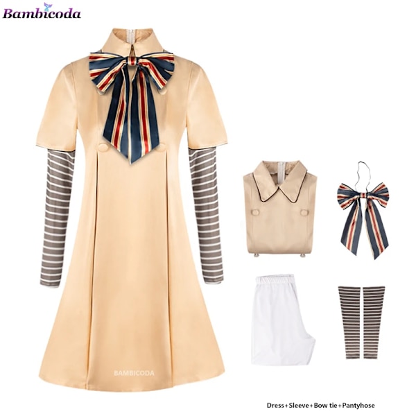 MEGAN Cosplay-klänning för barn, flickor, kvinnor, AI-dockor, robotar, Megan-klänningar, uniform, Halloween-kostymer 2023 a1 7-8T(130)
