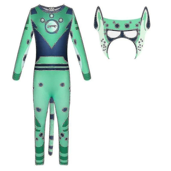 Anime Wild Kratts Body Halloween Kostymer För Barn Pojkar Character Jumpsuits Fancy Dress Party Kläder Med Mask K 01 140