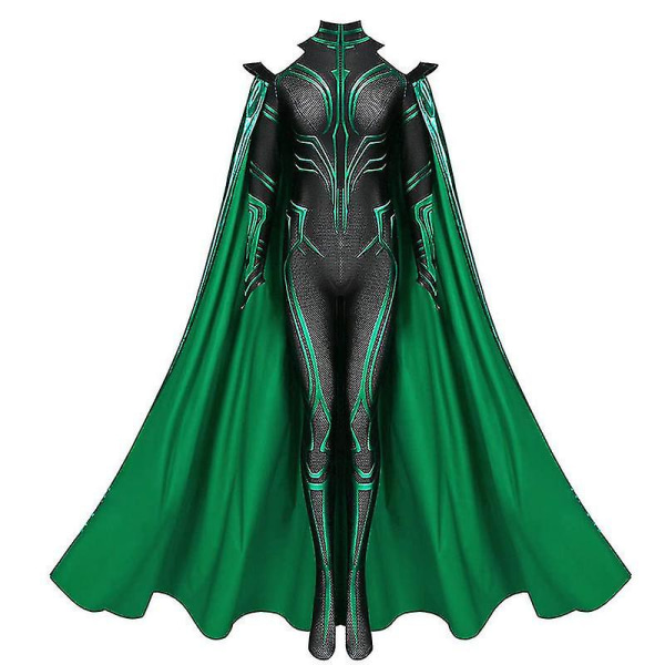 Dödens gudinna Hela Cosplay kostym Ragnarok Hela Jumpsuit Halloween Carnival Party Kostym för vuxna barn 120