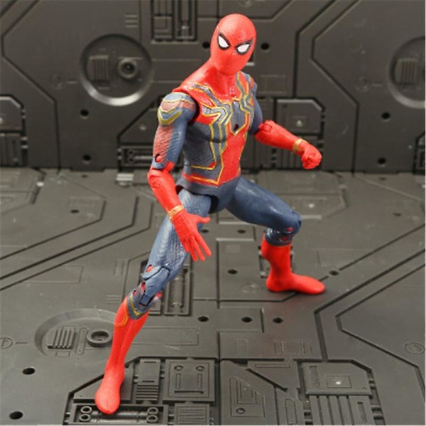 Marvel Avengers 3 Infinity War Film Anime Super Heros Spiderman Captain America Iron Man Hulk Thor Superhjälte Actionfigur Leksaker C spiderman