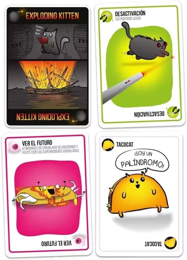 Förklara Kittens kortspel på engelska