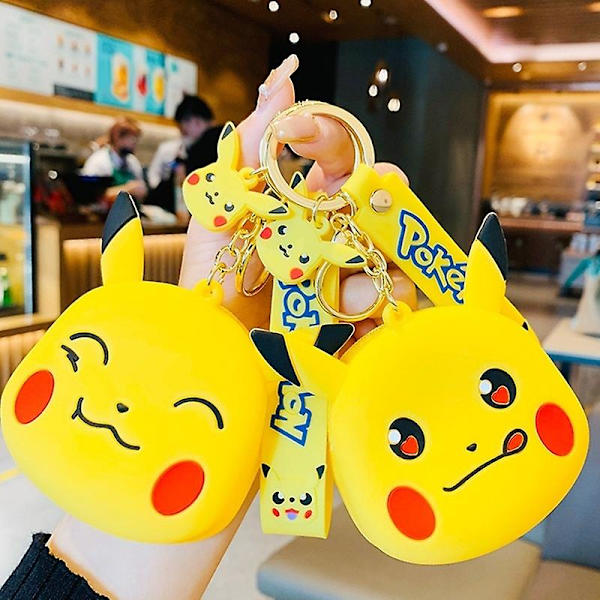 5 sorters myntplånböcker, docknyckelringar, Pikachu A