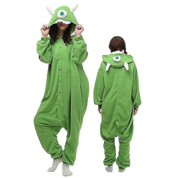 Xxl Monster Onesie För Volwassen Vrouwen Mannen Animal Kigurumi Pyjamas Tecknad Pyjamas Hemkläder Halloween Cosplay Party Kostuum Mike L