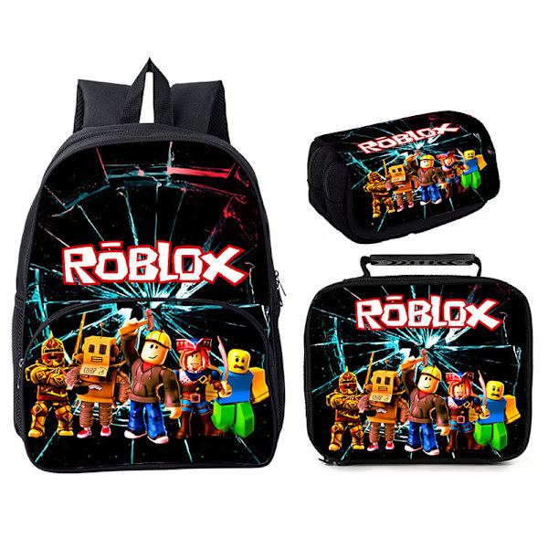 Roblox 3-delad Roblox 16" rund väska Style 16