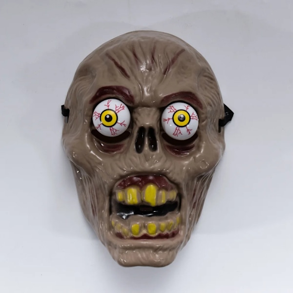 Skräck Zombine Vampyr Clown Skalle Mask Cosplay Plast Rörliga Ögon Joker Masker Halloween Karneval Fest Kostym Rekvisita Zombine Mask