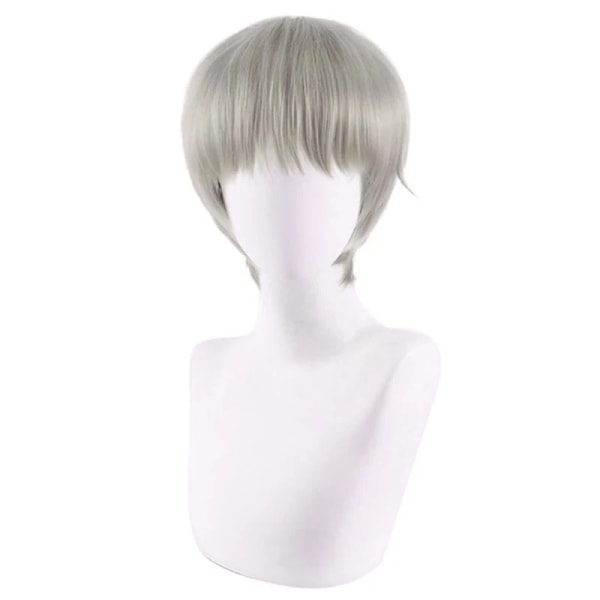 Inumaki Toge Cosplay Anime Jujutsu Kaisen Toge Inumaki Cosplay Kostym Peruk Topp Byxor Skoluniform Män Kvinnor Halloween Kostym M Wig