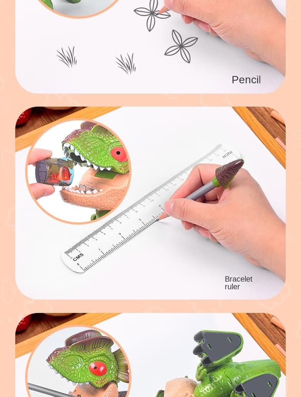 Dinosaurmodell lärande brevpapper set Velociraptor