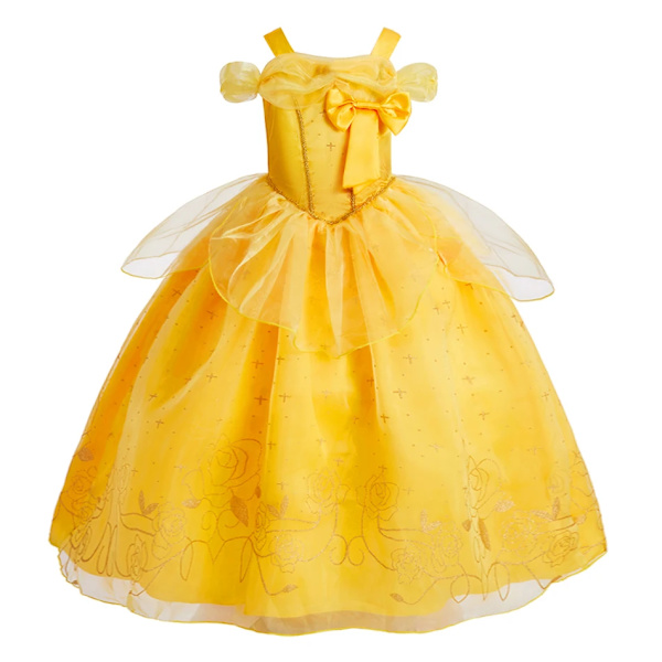 Barnklockkläder Flickor Prinsessbal Ärmlösa Klänningar Barn Prestanda Maskeraddräkt Halloween Barn Cosplay Klänningar Set DB11 Size 110