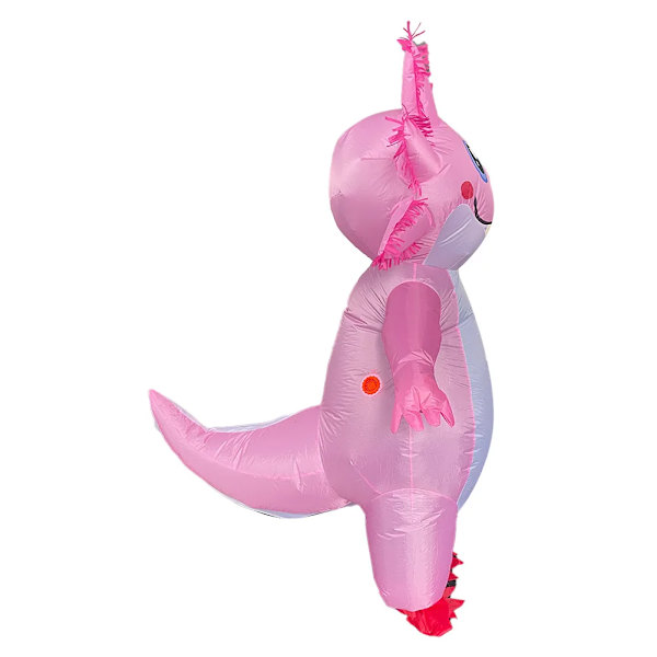 Vuxen Halloween Salamander Rosa Uppblåsbar Kläder Cosplay Kostym Jumpsuit För Män Kvinnor Outfits Karneval Fest Xmas Dräkt  ﻿ One Size Adult