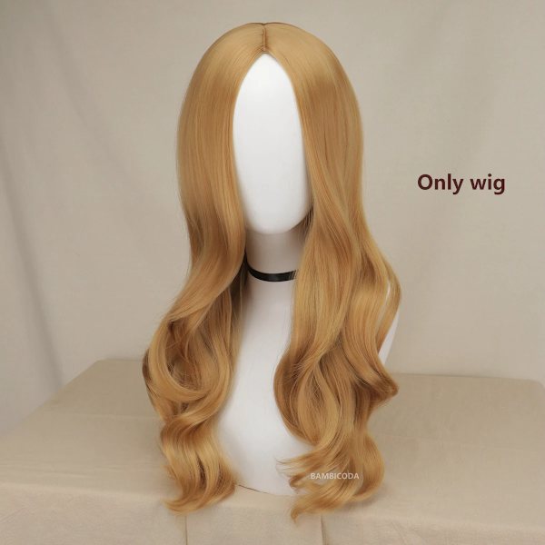 MEGAN Cosplay-klänning för barn, flickor, kvinnor, AI-dockor, robotar, Megan-klänningar, uniform, Halloween-kostymer 2023 only wig 4T(110)