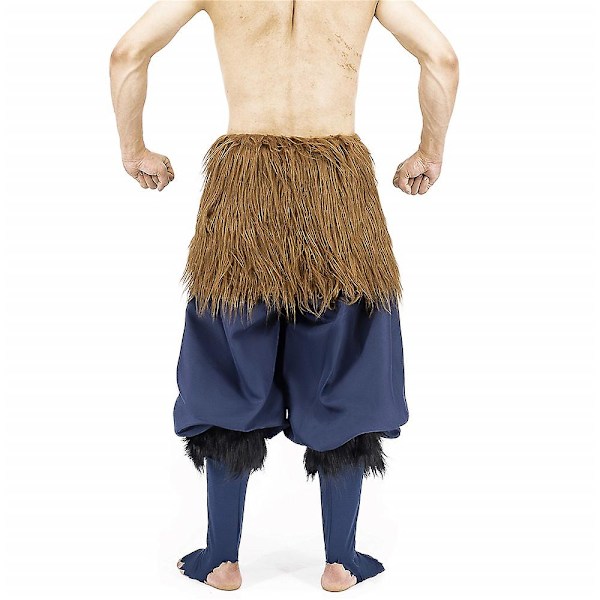 Demon Slayer Anime Cosplay Festdräkt Hashibira Inosuke Män Fancy Dress Byxor Byxor S