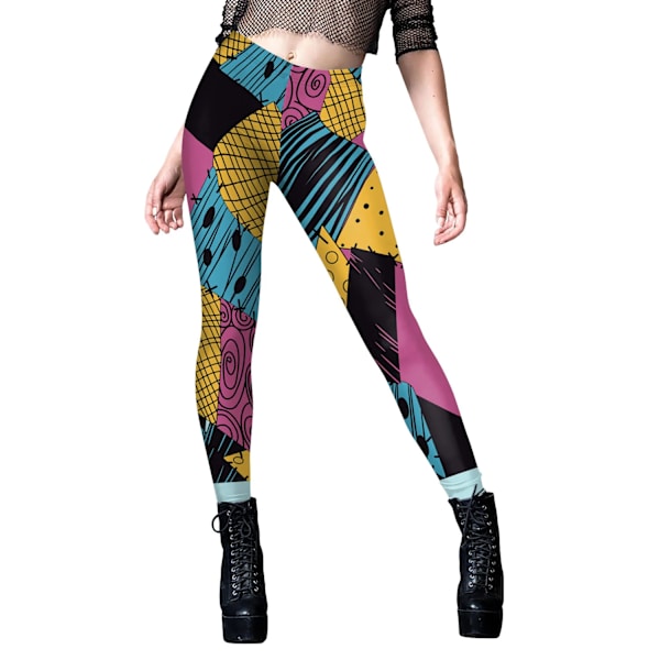 Halloween Berömd Film Sally Cosplay Klänning Fest Set Kostym Jul Kvinnor Jumpsuit Catsuit Zentai Bodysuit Gotiska Leggins XL B416-1121