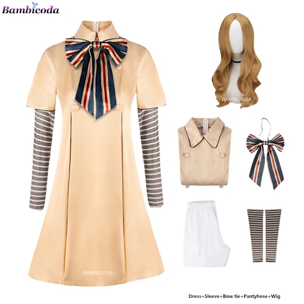 MEGAN Cosplay-klänning för barn, flickor, kvinnor, AI-dockor, robotar, Megan-klänningar, uniform, Halloween-kostymer 2023 a2 7-8T(130)