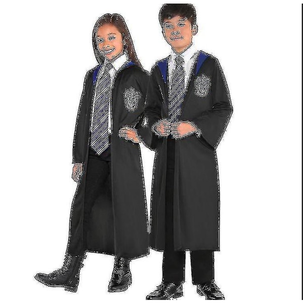 Barn Pojke Tjej Trollkarl Harry Potter Fancy Dress Kappa Kostym Cosplay Halloween Kostym Karneval Kostym blue 155cm-11-12 Years