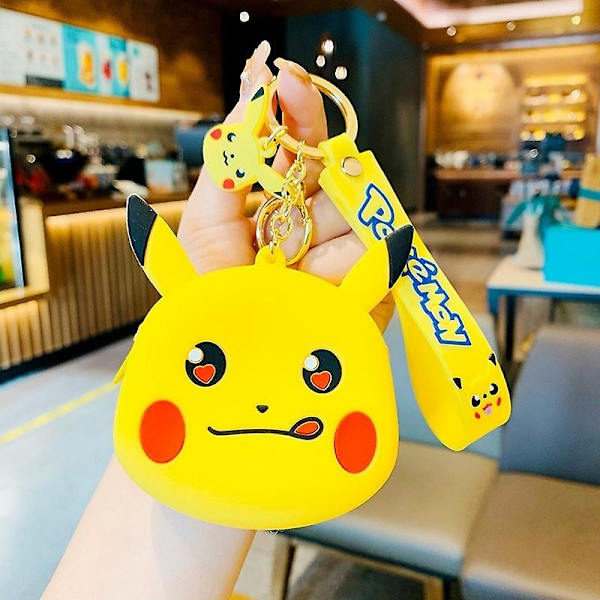 5 sorters myntplånböcker, docknyckelringar, Pikachu E