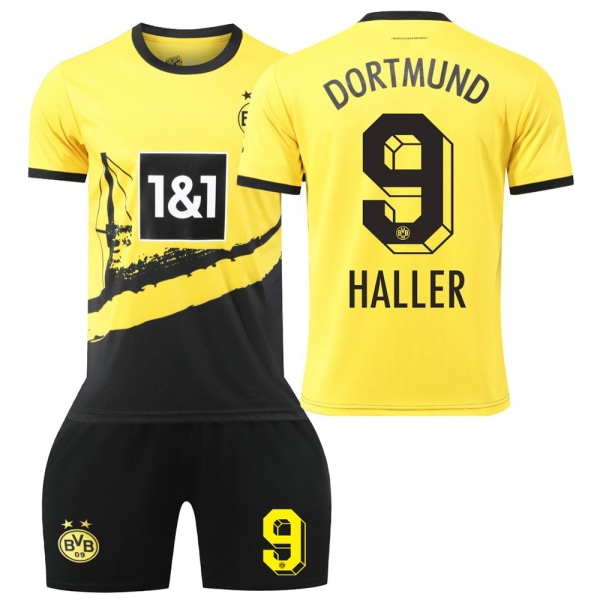 2324 Dortmund Home 11 Royce Fotbollströja 9 Ale 22 Bellingham Barn T-shirt Set Cross border 11 Number Socks Protector 24