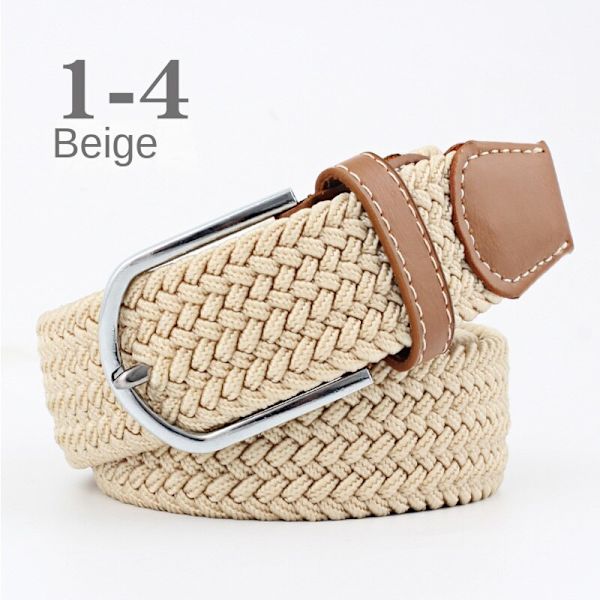 Bälte canvas tyg 26 färger storlek W26 - W36 skärp kläder cream color
