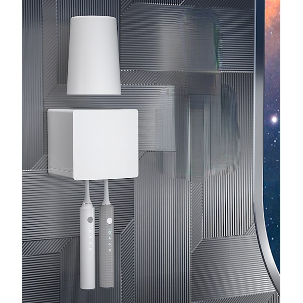 Intelligent tandborste steriliserare UV-sterilisering Halvmåne vit