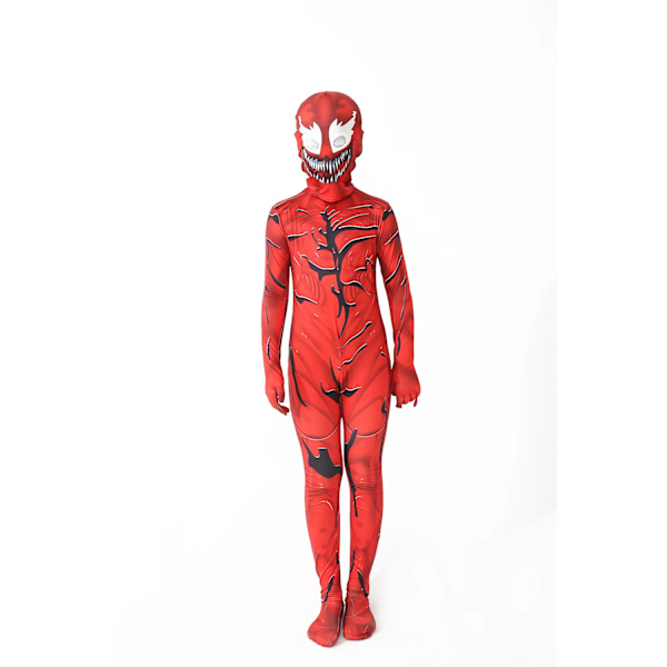 Superhjälte Cosplay Halloween-kostymer för nya Venom-dräkter Barnkostym Jumpsuit Pojkar Symbiote Spiderman-kostymer 100 1