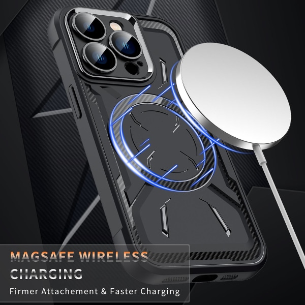 Magnetiskt Magsafe- case kompatibelt med Iphone 15 Pro Max, mjukt Tpu-stötsäkert cover med kameralinsskydd Wine Red For iPhone 15 Pro Max