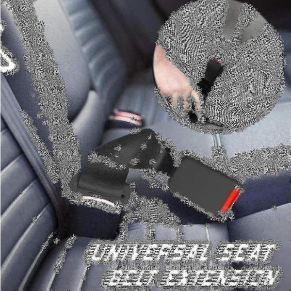 Säkerhetsbälten 1/2 Pack Universal bilbältesförlängare Justerbar bältesförlängare 23cm beige 1st 23cm
