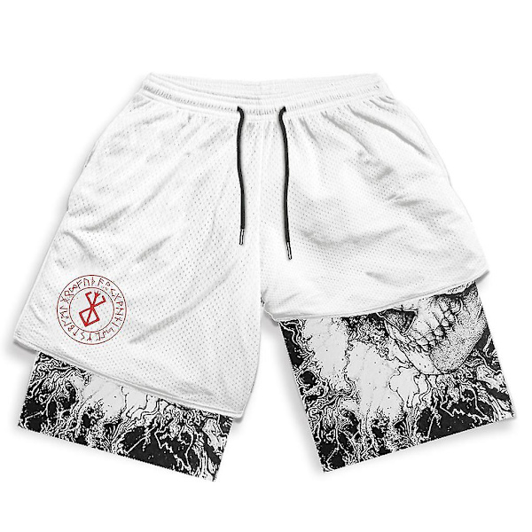 Anime Gym Shorts Herr Dam Berserk Manga 3d Print 2 In 1 Performance Shorts Träning Sommar Quick Dry Compressionshort Byxor 15 4XL