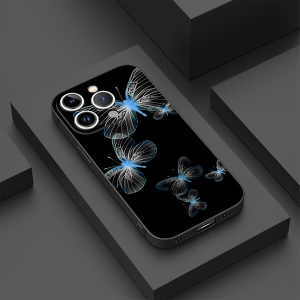 Creative Cartoontpurubber Stötsäker mobiltelefon Caseiphone 15 Caseseries Stylescblackypdt0443