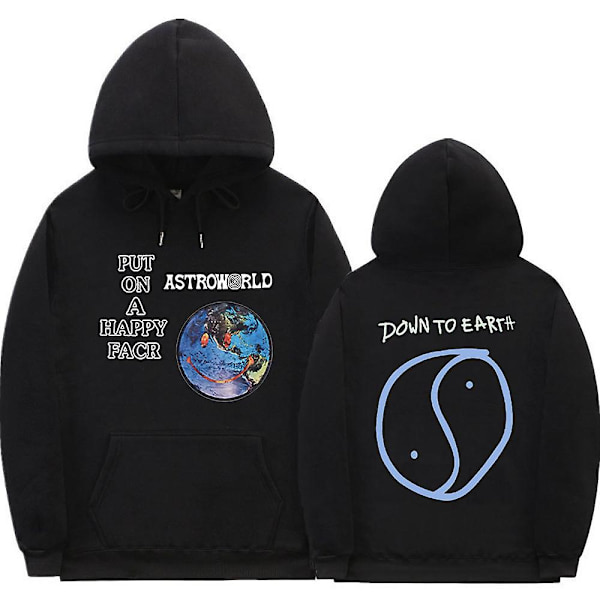 Cactus Jack Hoodie Män Kvinnor Dubbelsidig print Utseende Mamma I Can Fly Travis Scott Hoodies Unisex Hip Hop Streetwear Z0925*black XXL