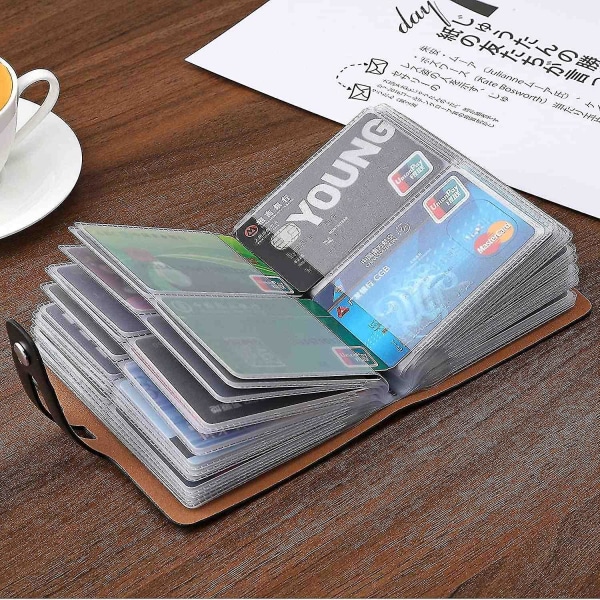 Rfid-kreditkortshållare, lädervisitkort och organizer med körkort, Cred