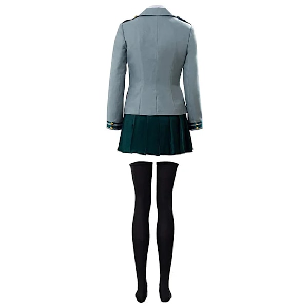 Anime Cosplay Kostym Kvinnor My Hero Academia OCHACO URARAKA Cosplay Skoluniform Jacka Skjorta Anime Kläder För Flickor M Women Uniform