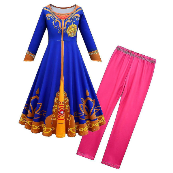 Detektiv Mira Royal Detective Girl Långärmad Klänning Cape Set 81010*6023pants 120cm