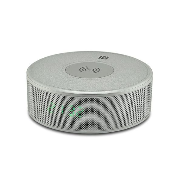 Tre-i-ett bluetooth-högtalare väckarklocka portabelt litet ljud