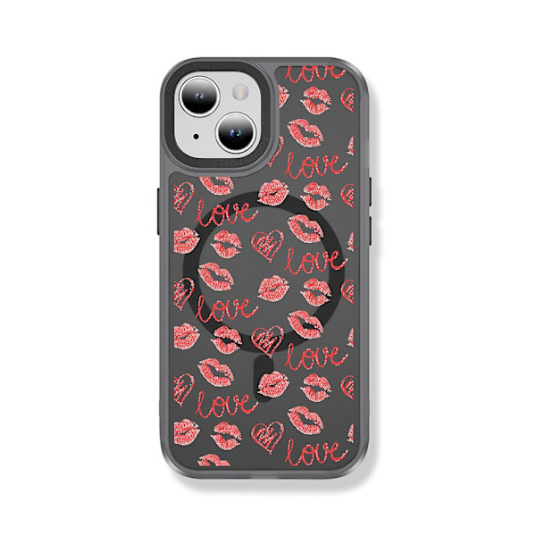 Creative Painted Pattern Matt Magsafe Magnetic Phone Case Lämplig för Iphone 15 Case och andra modeller Style G Transparent Ypcx0269