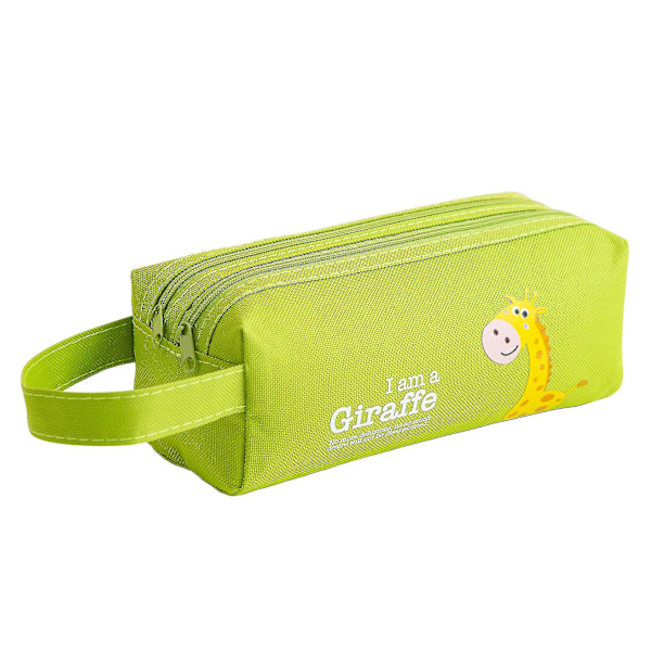 Sajy Portable Cartoon Stationery Box Stor kapacitet Tyg Pappersväska Söt brevpapper Box-grön null none
